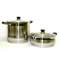 Prime Pacific 18/10 Heavy Duty Stainless Steel 24 qt. and 12 qt. Stock Pot Set