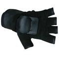 MBS Medium Half-finger Black Hillbilly Wrist Guard Gloves