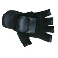MBS Large Half-finger Black Hillbilly Wrist Guard Gloves
