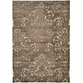 Hand-woven Ultimate Smoke/ Beige Shag Rug (8' x 10')