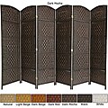 Wood and Fiber Weave 5.5-foot Triple Diamond Room Divider (China)