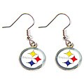 Pittsburgh Steelers Dangle Logo Earring Set
