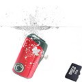 SVP Aqua HDV1000 Red Waterproof Digital Camcorder with Micro 2GB Card