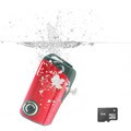 SVP Aqua HDV1000 Red Waterproof Digital Camcorder with Micro 4GB Card