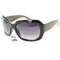 Women's Dark Leopard Square Fashion Sunglasses