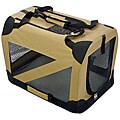 Pet Life Extra Large 360-degree View Khaki Pet Carrier