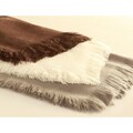Cashmere Showroom 4-sided Feather Fringe Throw