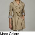 Miss Sixty Women's Roll Sleeve Trench Coat