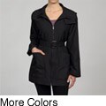 Anne Klein Women's Hooded Belted Coat