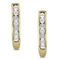 10k Yellow Gold 1/4ct TDW Diamond Earrings (G-H, I2-I3)
