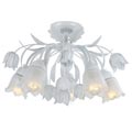 Southport 5-light Semi-flush White Chandelier