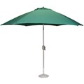 Aluminum Green 9-foot Outdoor Market Umbrella with Crank and Auto-tilt