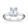 14k White Gold 1ct TDW Diamond Solitaire Engagement Ring (G, VS1-VS2)