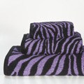 Purple Zebra 3-piece Cotton Towel Set
