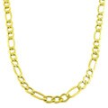 10k Yellow Gold Figaro Necklace (7.4 mm)