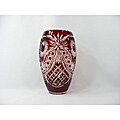 Black Tie Crystal Medium Ruby Red Marquise Diamond Vase (Russia)