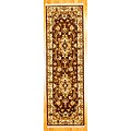 Afghan Oushak Brown/ Beige Wool Rug (2'5 x 8')