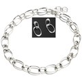 Solid Sterling Silver 'Infinity' Link Jewelry Set (USA)