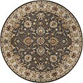 Hand-tufted Coliseum Charcoal Wool Rug (9'9 Round)
