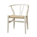 Wishbone Ivory Wood Y Chair