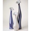 Porcelain Flower 3-piece Vase Set