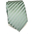H. Luzzario & Co. Men's Silk Green Striped Tie