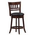 Verona Window Back Espresso 24-inch Swivel Chair