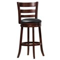 Verona Ladder Back Espresso 29-inch Swivel Chair