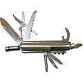 11-in-1 Stainless Steel Pocket Tool with LED Light