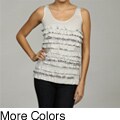 Rain Women's Ruffle Sequins Tank Top