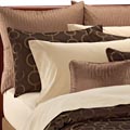 Chocolate/ Gold Art Deco Circle Queen-size 12-piece Bed in a Bag with Sheet Set