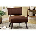 Chocolate Microfiber Lounge Occasional Accent Chair