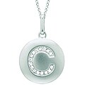 Sterling Silver Diamond Accent Initial 'C' Necklace