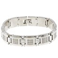 Stainless Steel Men's 1ct TDW Diamond Bracelet (G-H, I2-I3)