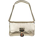 Versace Alice Small Leather Metallic Shoulder Bag