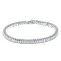 La Preciosa Sterling Silver Cubic Zirconia Tennis Bracelet