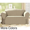 Cotton Duck Loveseat Slipcover