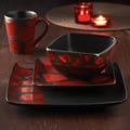 American Atelier Safari Red Giraffe 16-piece Dinnerware Set
