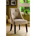 Mocha Aura Leisure Microfiber Dining Chair