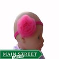 Bow Clippeez 2 Envy Baby Headband with Boutique Flower