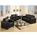 Black Bonded Leather Chair