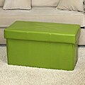 Nottingham Green Foldable Storage Ottoman