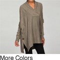 Razzle Dazzle Women's Shawl Collar Long-sleeve Poncho Sweater