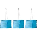 Tricod Blue Silk Effects Square Solar Lanterns (Pack of 3)