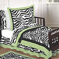 Lime Funky Zebra 5-piece Toddler Bedding Set