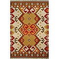 Top online resources for kilim rugs Handmade Shivas Kilim Cream Wool Rug (5' x 8')