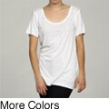 Calvin Klein Women's Short-sleeve Rhinestone Embellished Top