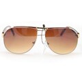 SWG Women's 812 Brown and Amber Debut Aviator Sunglasses