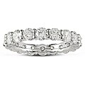18k White Gold 3ct TDW Diamond Eternity Ring (G-H, I1)