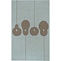 Hand-hooked Desmine Abstract Rug (2' x 3')